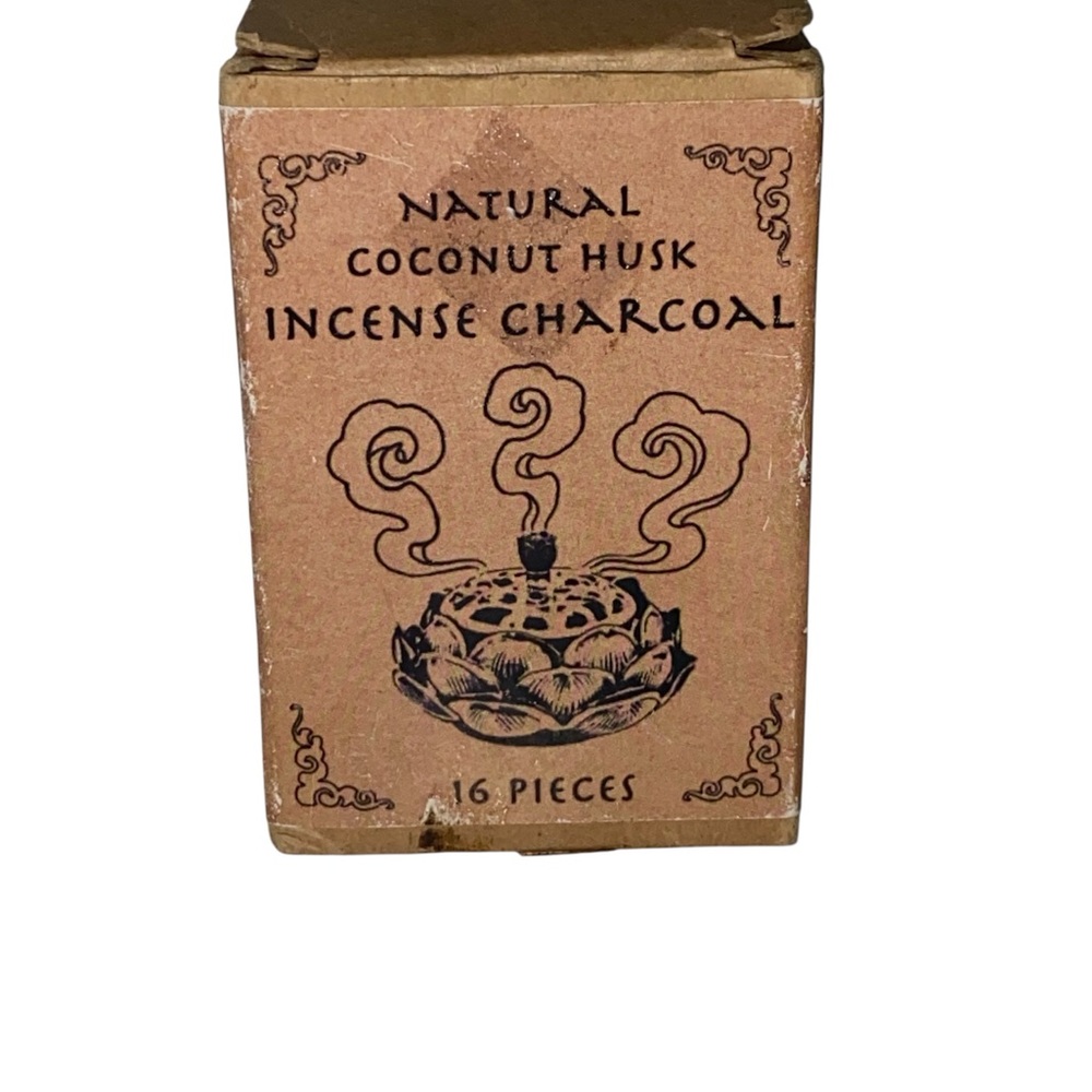 2A* Natural Coconut Husk Incense Charcoal 16 pieces cubes open box - Picture 5 of 8